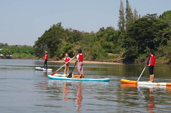 1.5 - 2 hour morning SUP boarding class for all ages and levels - Where You Go: River Kwai Scenery, River Life, and a Temple Route
