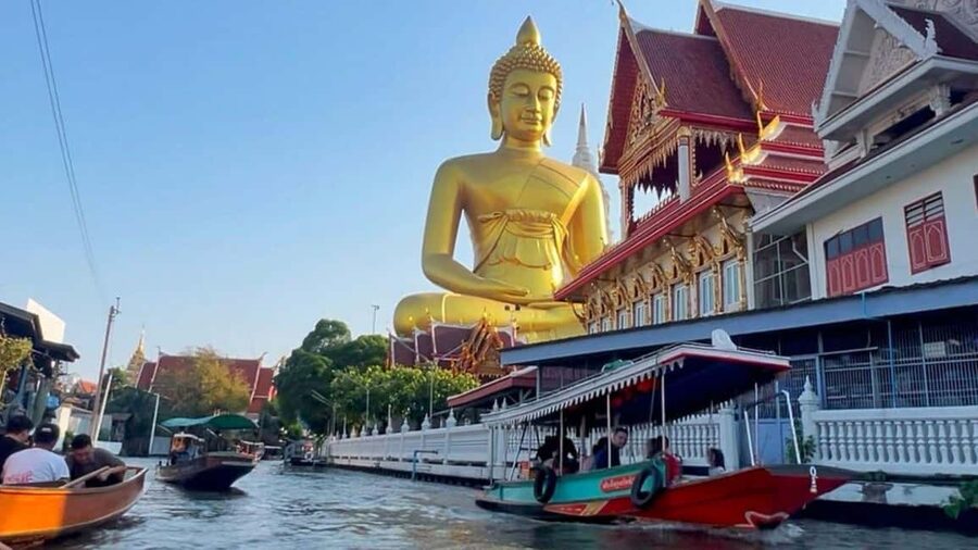 1 Hr Private Bangkok Canal Boat Tour: Traditional Flat Boat - Where You Meet: Wat Mai Yai Nui and the BTS Walk-In