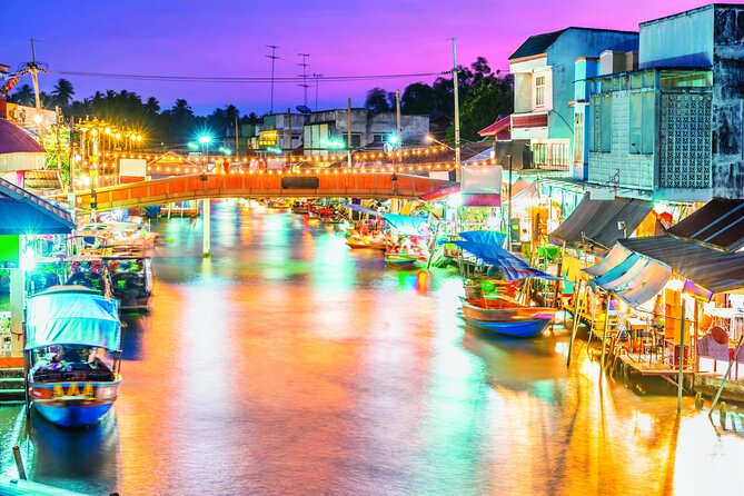 Amphawa Boat Ride & Railway Market: Multi-Lang Private Tour - Amphawa Floating Market: canal-side food and old wooden shophouses