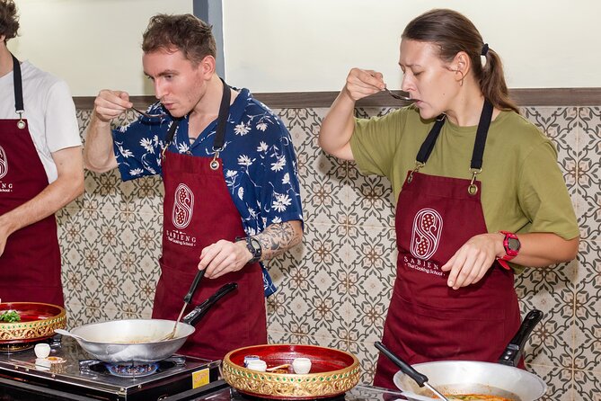 Authentic Thai Cooking with the Largest market visit &TukTuk ride - What you cook in the class: pad thai, curries, and mango sticky rice
