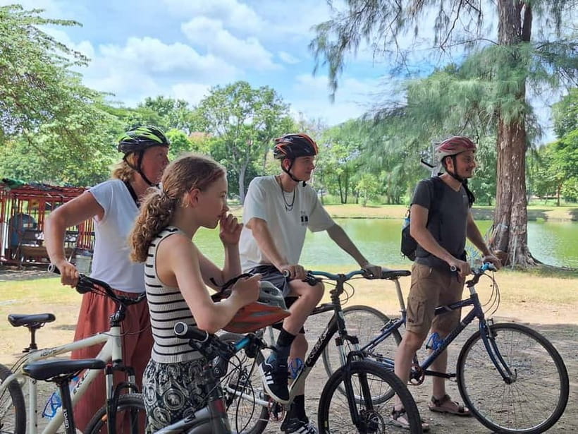 Ayutthaya: Colorful Slow Life Bicycle Tour with local guide. - Monk blessing at Wat Maenang Pluem, or Wat Na Phra Meru instead