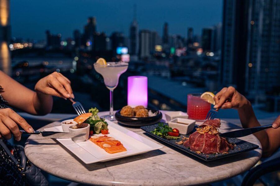 Bangkok: Barracuda Rooftop Bar Akara Hotel - Cocktails and tapas: what the sharing set packages really buy you