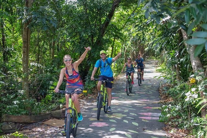Bangkok: Bike and Longtail Boat Tour with Lunch - Wat Nakprok: Thai and Chinese spiritual traditions side by side