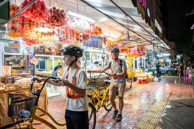 Bangkok by Night Cycling Tour with Street-food Meal - Chinatown After Dark, Lanterns, and the Flower Market at Night