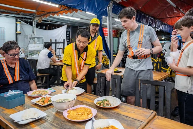 Bangkok by Night Cycling Tour with Street-food Meal - Meeting at River City Shopping Center, Then Rolling Into Night