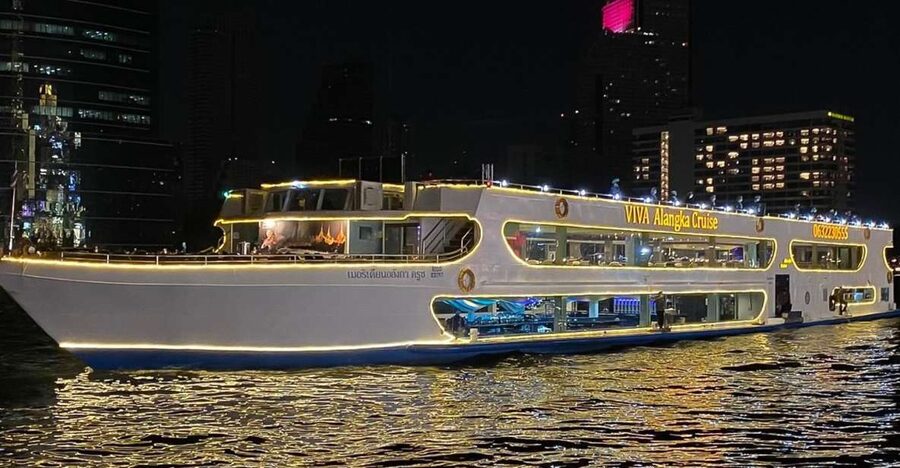 Bangkok: Chao Phraya Buffet Dinner Viva Alangka Cruise - Bangkok by Night From the Big Viva Alangka Ship