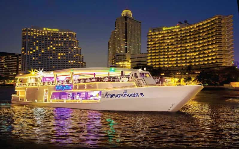Bangkok: Chao Phraya Princess Dinner Cruise - The Chao Phraya itinerary: Wat Arun, bridges, and royal-area river views