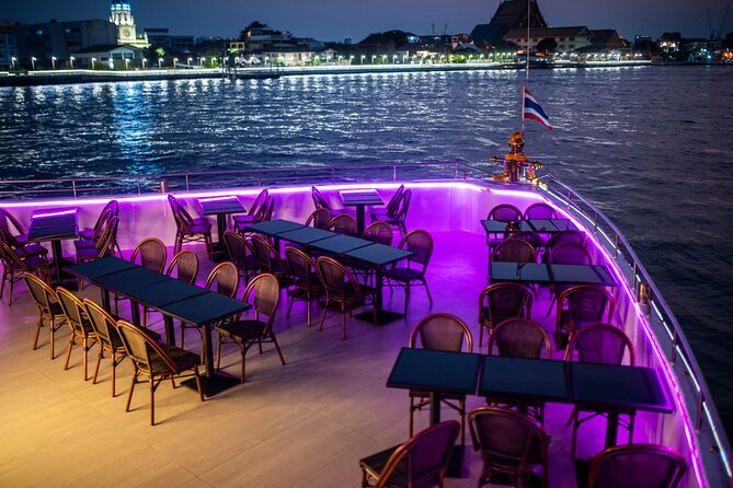 Bangkok Chaophraya Dinner Cruise with Thai Cultural Show - Dining on a big ship, with assigned tables