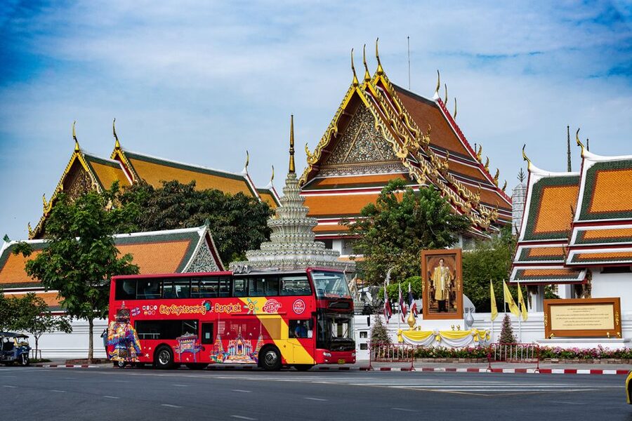 Bangkok: City Sightseeing Hop-On Hop-Off Bus Tour - Blue Line: Floating Market, NongNooch Tropical Garden, and Underwater World