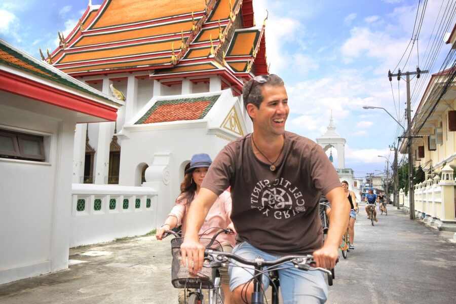 Bangkok Classical Bicycle Tour - Meeting at River City: find the yellow sign, then get rolling
