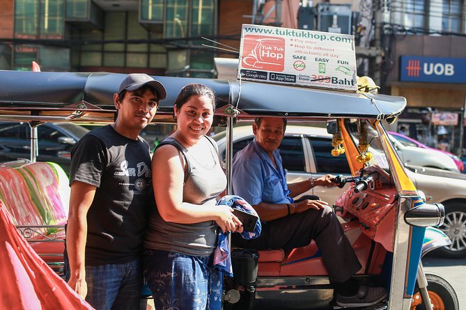 Bangkok Combo: Tuk Tuk App Pass, Chao Phraya Boat & E-sim - Entering Rattanakosin for temple first, questions later