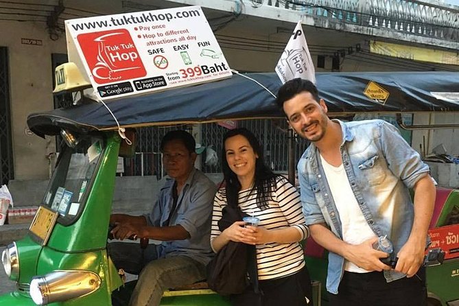 Bangkok Combo: Tuk Tuk App Pass, Chao Phraya Boat & E-sim - Silom stop: business district views plus classic city breaks