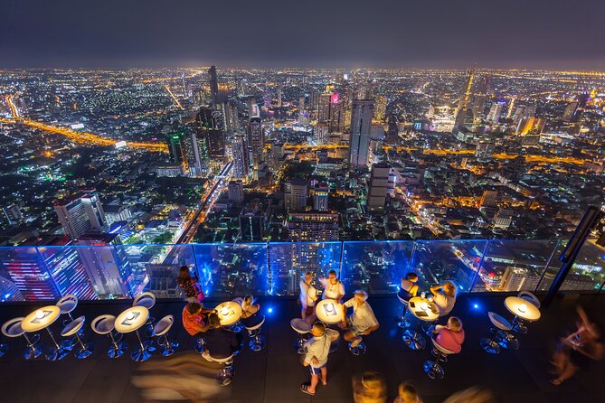 Bangkok Damnoen Saduak, Train Market, Mahanakhon Skywalk - King Power Mahanakhon: the skywalk payoff and extra ticket cost