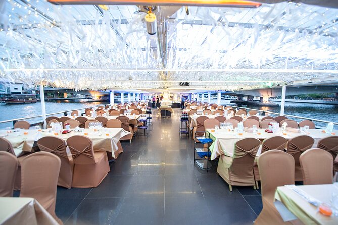 Bangkok Dinner Cruise on the Chao Phraya River - Dinner on board: Thai and international buffet, desserts, and hot drinks