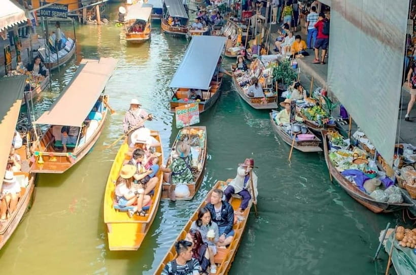 Bangkok: Floating Market & Railway Market with Hotel Pick Up - Included treats: mango sticky rice or coconut ice cream