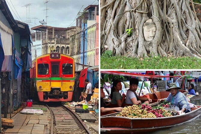 Bangkok: Floating Market & Train Market Discovery - Damnoen Saduak Floating Market, longtail canals and buying on a boat