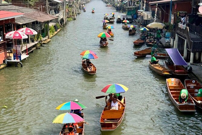 Bangkok: Floating Market & Train Market with Train/Boat ride - Damnoen Saduak Floating Market: Longtail Boat Views and Canal Life