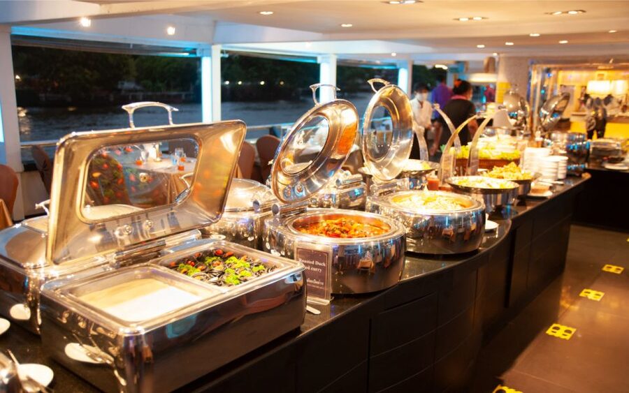 Bangkok: Grand Chao Phraya Dinner Cruise with Live Show - Two hours of Chao Phraya views from an open deck