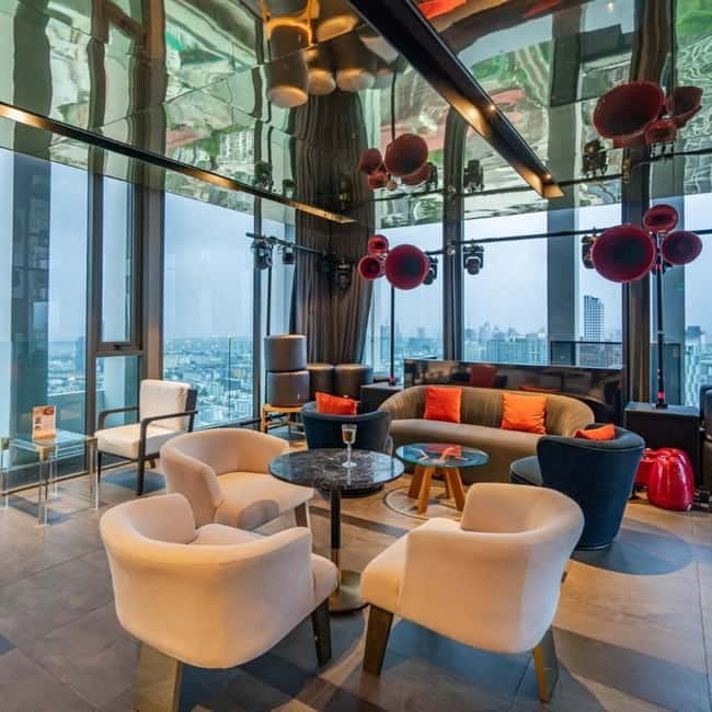 Bangkok: Gravity 87 Rooftop Lounge At Ramada Bangkok - The city view vibe: cozy seats, chill music, and sunset energy