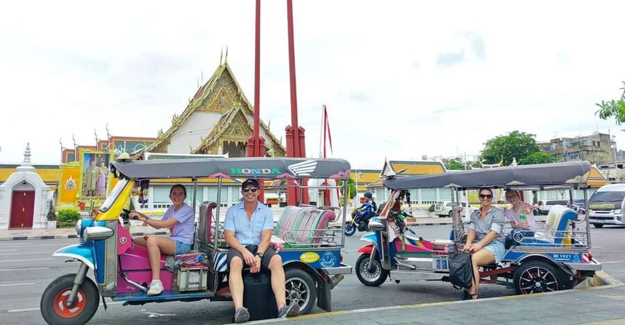 Bangkok: Guided Tour in a Typical Thai Tuk-Tuk - Loha Prasat and nearby viewpoints: seeing the city’s sacred architecture from the street