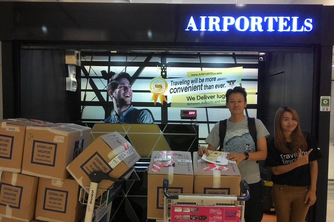Bangkok Luggage Delivery from Hotel to Airport - Stop 2 in detail: Suvarnabhumi (BKK) B Floor by Airport Rail-Link