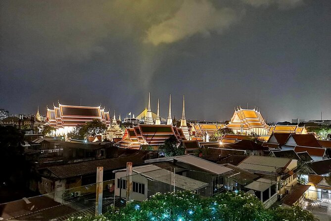 Bangkok Night Bike Tour -Hotel-pickup & Dinner - Rooftop skyline views and the one complimentary drink