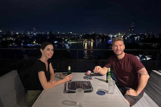 Bangkok Night Food Tour By Tuk Tuk - River Vibe Bar & Restaurant: your drink, your view, your final regroup