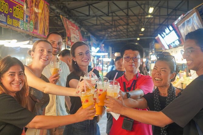Bangkok Night Market Tour Dinner and Vintage Find - Vintage thrift and street snacks, with a guide to keep it fun