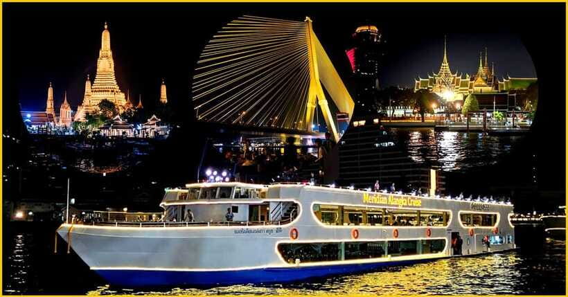Bangkok: Noah 6 Stars Luxury Chaophraya River Dinner Cruise - Live pop-jazz music and Thai dance, and where to sit for the best view