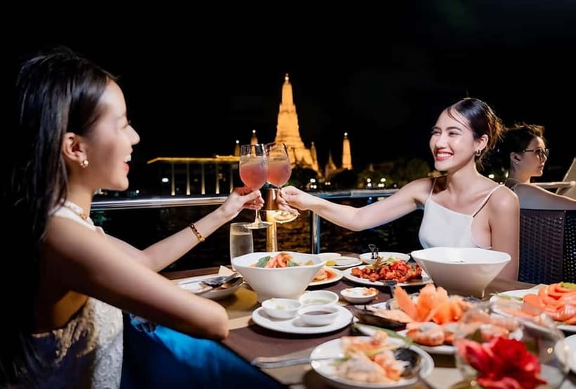 Bangkok: Opulence Luxury River Dinner Cruise with Live Band - Where to meet and how the timing works
