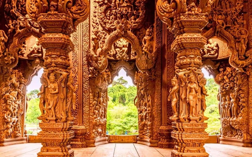Bangkok: Pattaya Truth Sanctuary Guided Tour & Coral Island - Key things worth knowing before you go