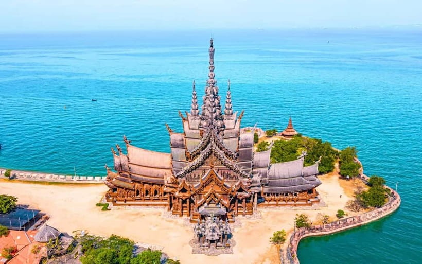 Bangkok: Pattaya Truth Sanctuary Guided Tour & Coral Island - From Bangkok pickup to Pattaya, it starts early for a reason