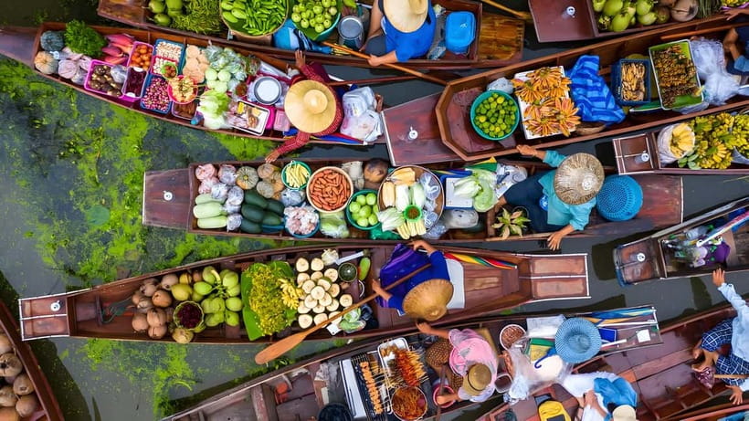 Bangkok: Railway, Floating Market & Chao Phraya Cruise Tour - Key points at a glance