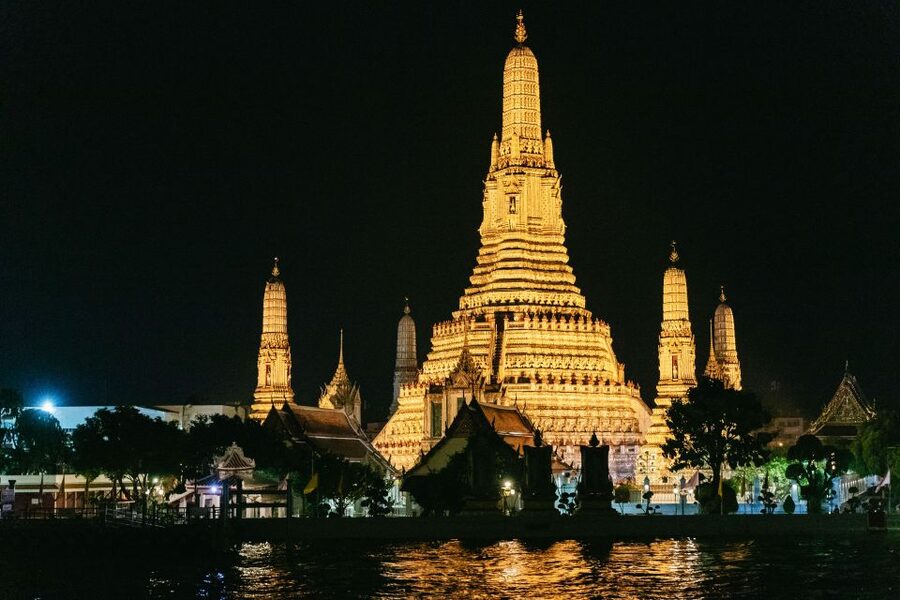 Bangkok: River Dinner Cruise on the Chao Phraya Princess - Bangkok at Night From the Chao Phraya Princess