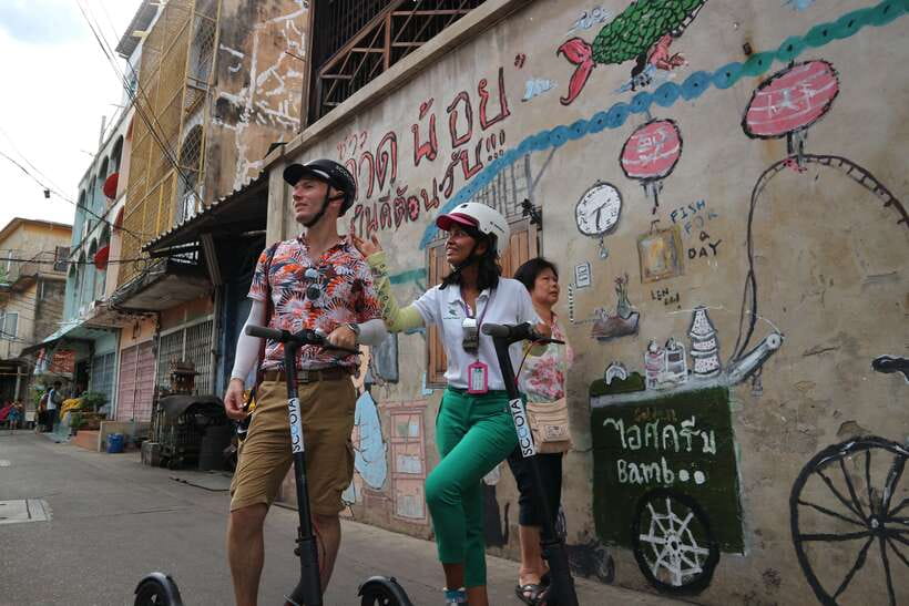 Bangkok: Riverside E-Scooter Adventure with StreetFood Snack - Chinatown street food tour: Chinese community influence on Thai flavors