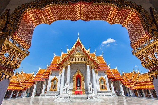Bangkok Temples and City Highlights Tour - Stop 1 at Wat Benchamabophit, the Marble Temple in Dusit