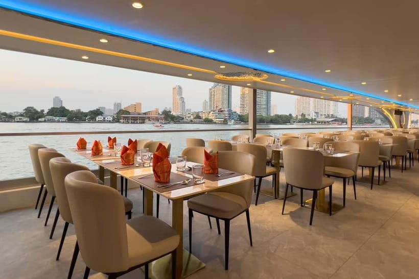 Bangkok: The Planet Chao Phraya River Dinner Cruise - Welcome drink, soft drinks, and how dinner pacing really works