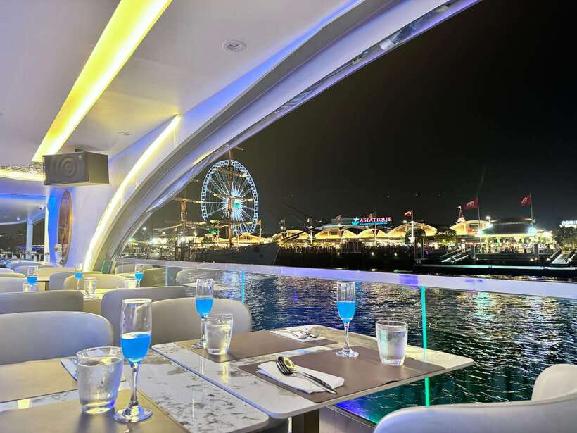 Bangkok: The Planet Chao Phraya River Dinner Cruise - Icon Siam, Wat Arun, the Grand Palace, and passing the classics