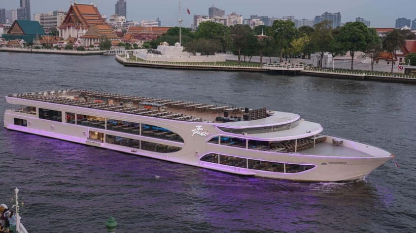 Bangkok: The Planet Chao Phraya River Dinner Cruise - Rama VIII Bridge, live music, and the rhythm of the evening