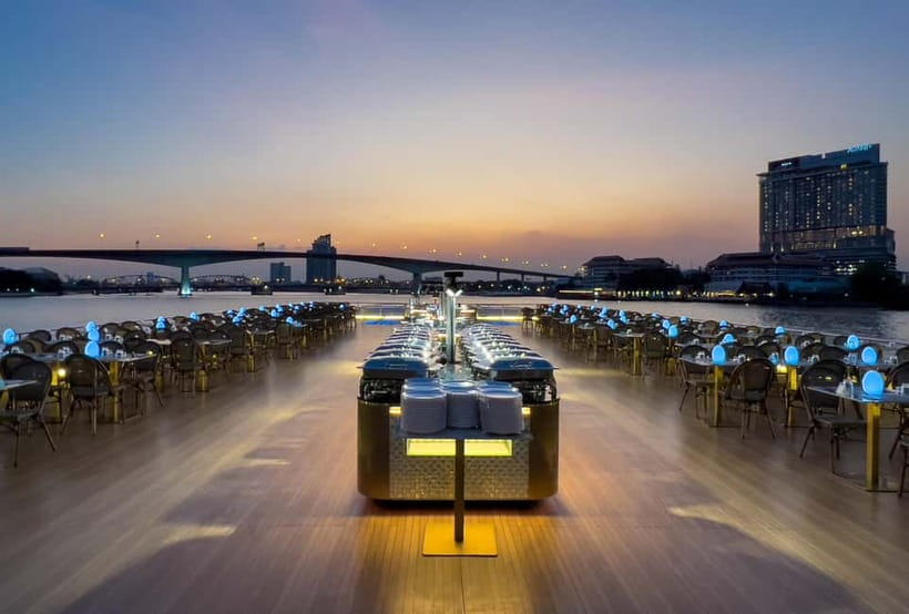Bangkok:The Planet Sunset&Dinner Cruise on Chao Phraya River - Dinner Cruise: Two Hours of River Lights and Longer Meal Time