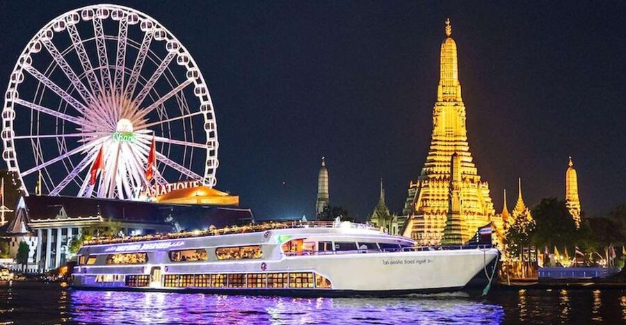 Bangkok: White Orchid Chao Phraya Dinner Cruise free Beer - Passing by Bangkok’s river icons: what you’ll actually see