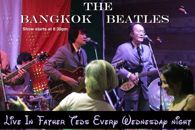 Book a table for dinner to see the Bangkok Beatles - The Ticket Value: How the Price Becomes Dinner and Drinks