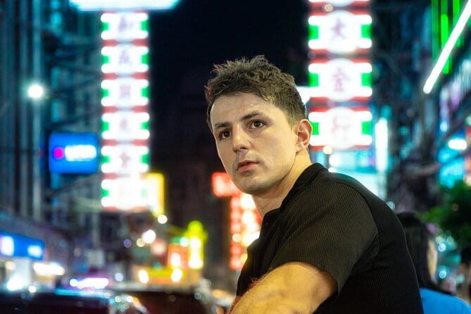 Chinatown (Yaowarat Road) Neon Photoshoot - Pose coaching that helps when you feel awkward in front of a camera