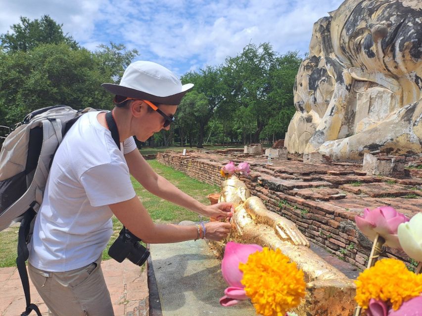 Colors of Ayutthaya: UNESCO Heritage 6 hour Bicycle Tour - Luang Phor Lokayasuttha, the reclining Buddha