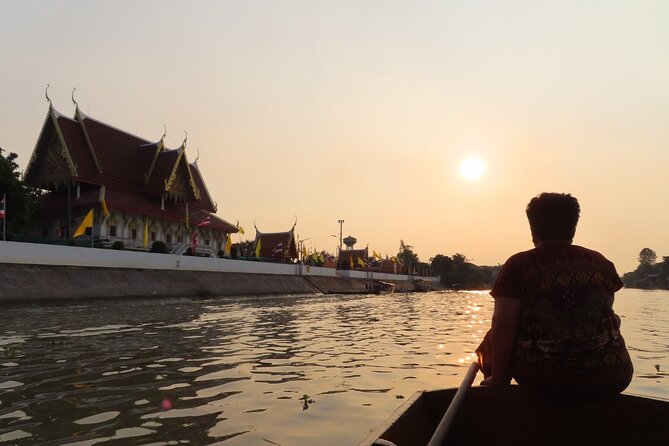 Discover Ayutthaya at Sunset: Historic Temples & River Cruise - The Chao Phraya sunset boat ride: what you’ll experience in 45 minutes
