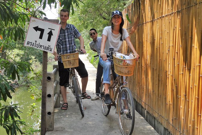 Family Bicycle Tour in the Green Oasis of Bangkok on Bamboo bikes - Pedaling through mangroves and tropical backroads