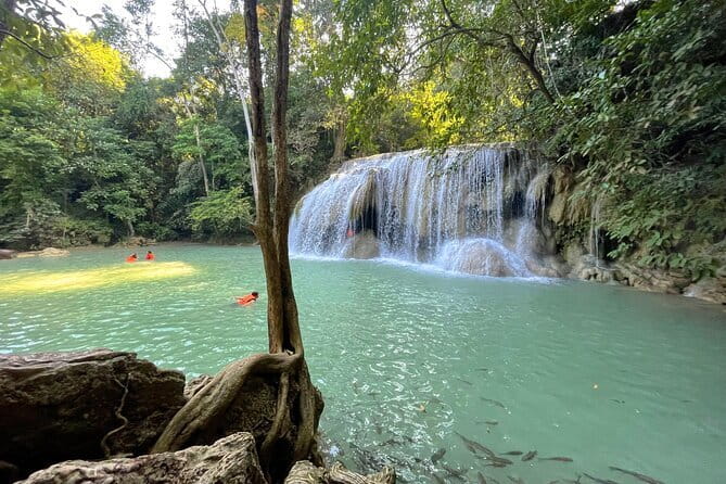 Floating and Railway Markets and Erawan Waterfall (Group Tour) - Damnoen Saduak Floating Market, canal views, and that included motor-boat moment