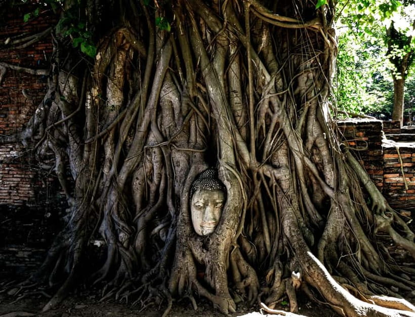 From Bangkok: Ayutthaya Heritage Tour with Sunset Boat Ride - From Bangkok to UNESCO Ayutthaya, with a comfy plan