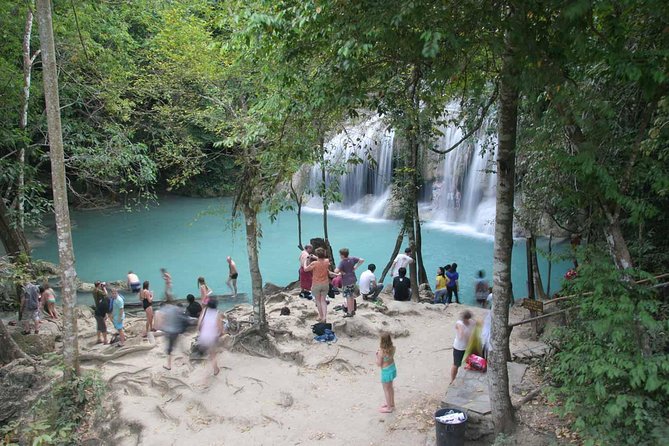 From Bangkok : Damneon Saduak Floating Market & Erawan Waterfall - Erawan Waterfall: seven tiers, one-hour reality check