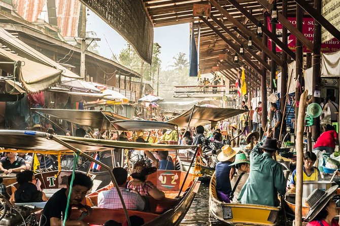 From Bangkok : Damneon Saduak Floating Market & Erawan Waterfall - Dietary needs and a guide who can handle real life